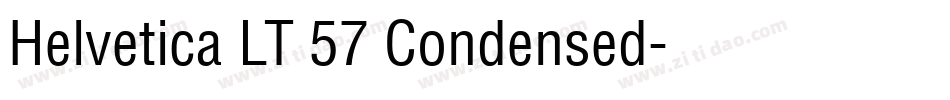 Helvetica LT 57 Condensed字体转换